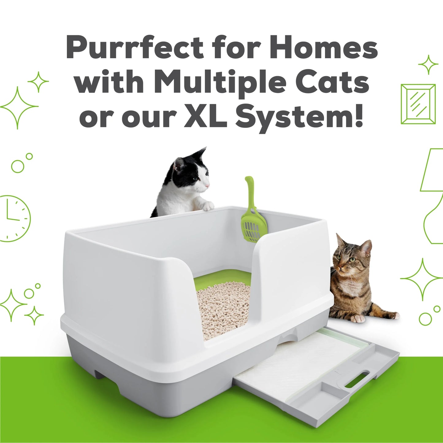 Purina Breeze Non Clumping Cat Litter Pellets, Low Dust, Odor Control, (8) 7 Lb. Pouch