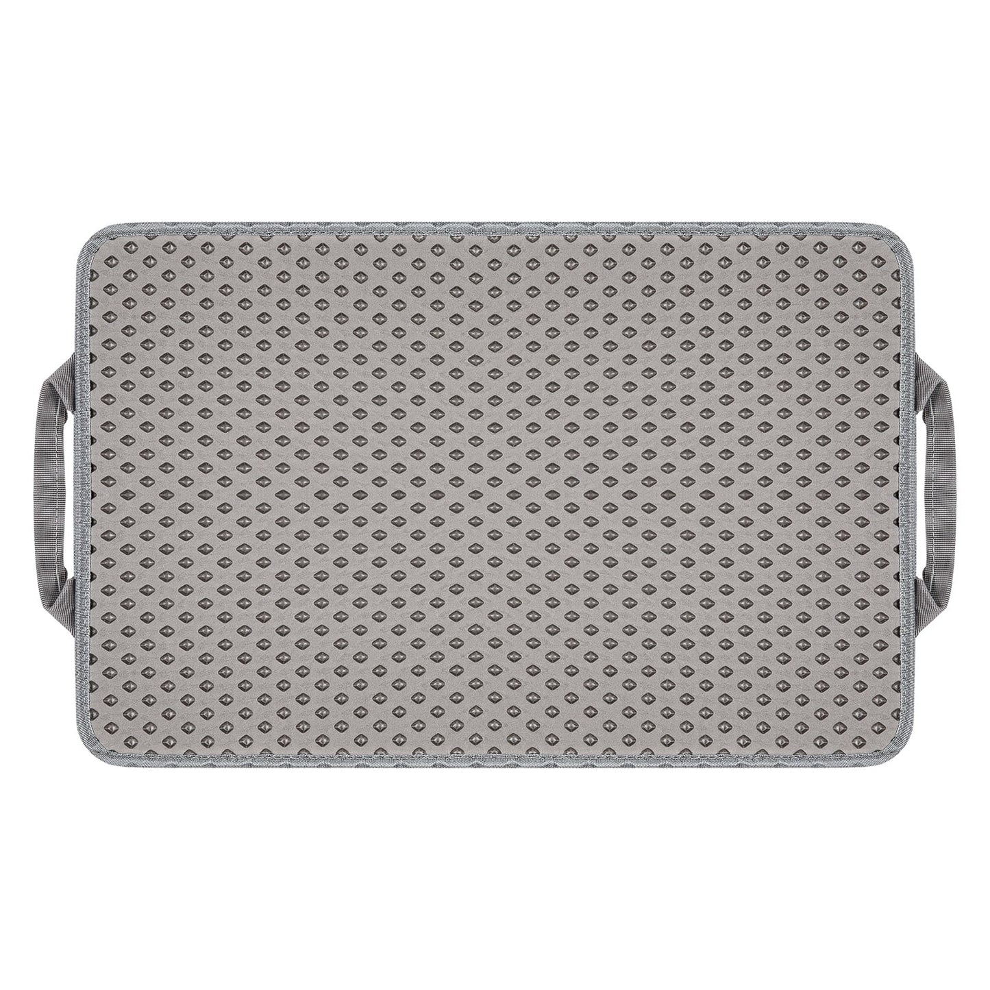 Double Layer anti Tracking Waterproof Cat Litter Trapping Mat Gray